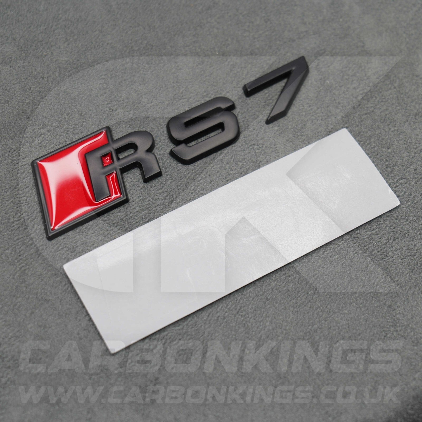 Audi RS7 Matte Black Boot Rear Badge Letters Logo Emblem S 4G8 4K8