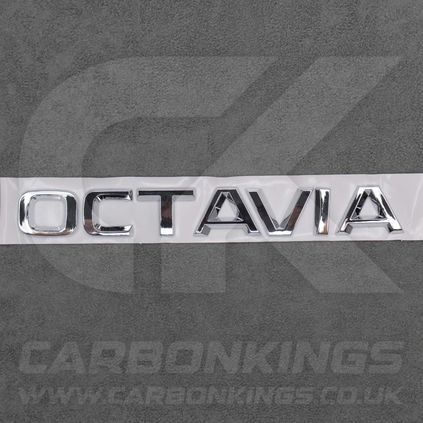 Skoda Octavia Chrome Silver Rear Boot Badge Emblem Letters Pre Applied Adhesive