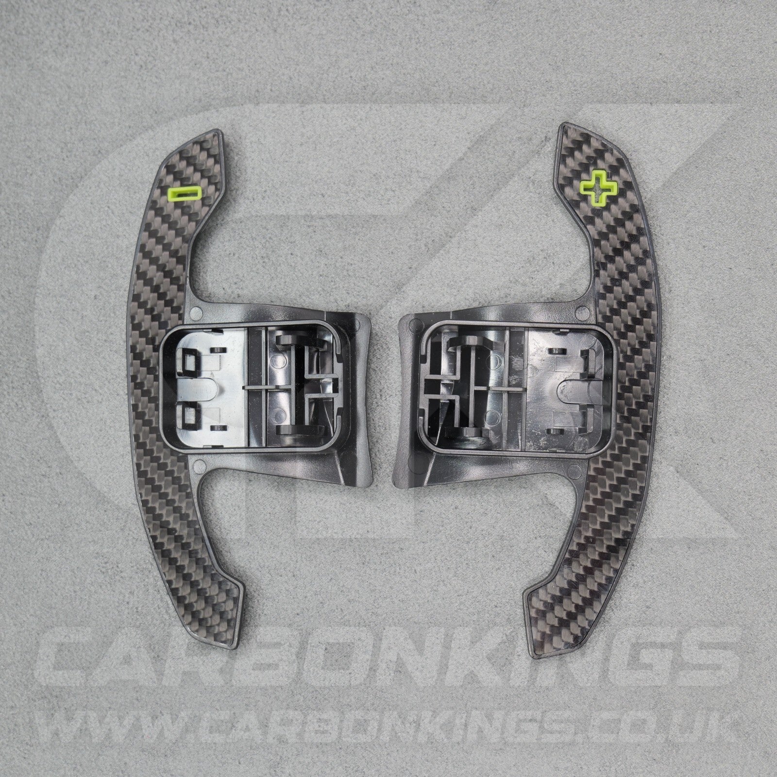BMW Carbon Fibre / Yellow Gear Paddles Shifters F80 M3 F82 F83 M4 F87 M2 F30 G20