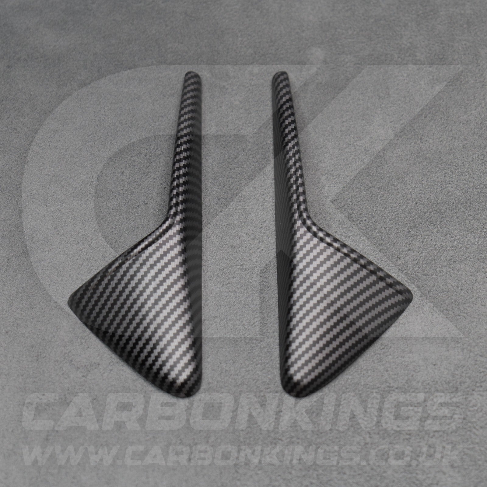 Tesla Model 3 Y X S Matte Carbon Fibre Style Side Camera Trims Caps Covers