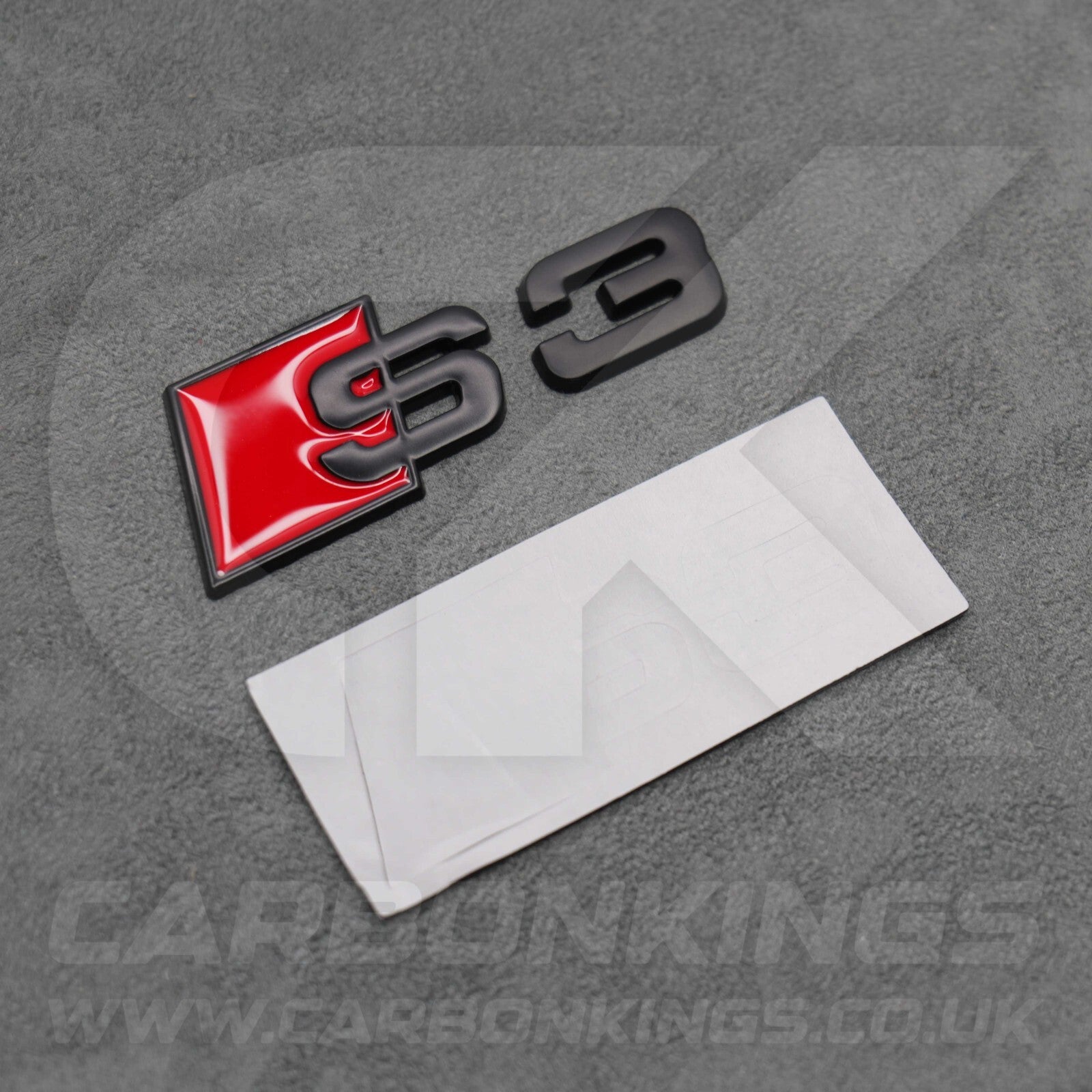Audi S3 Matte Black Boot Rear Badge Letters Logo Emblem S 8L 8P 8V 8Y