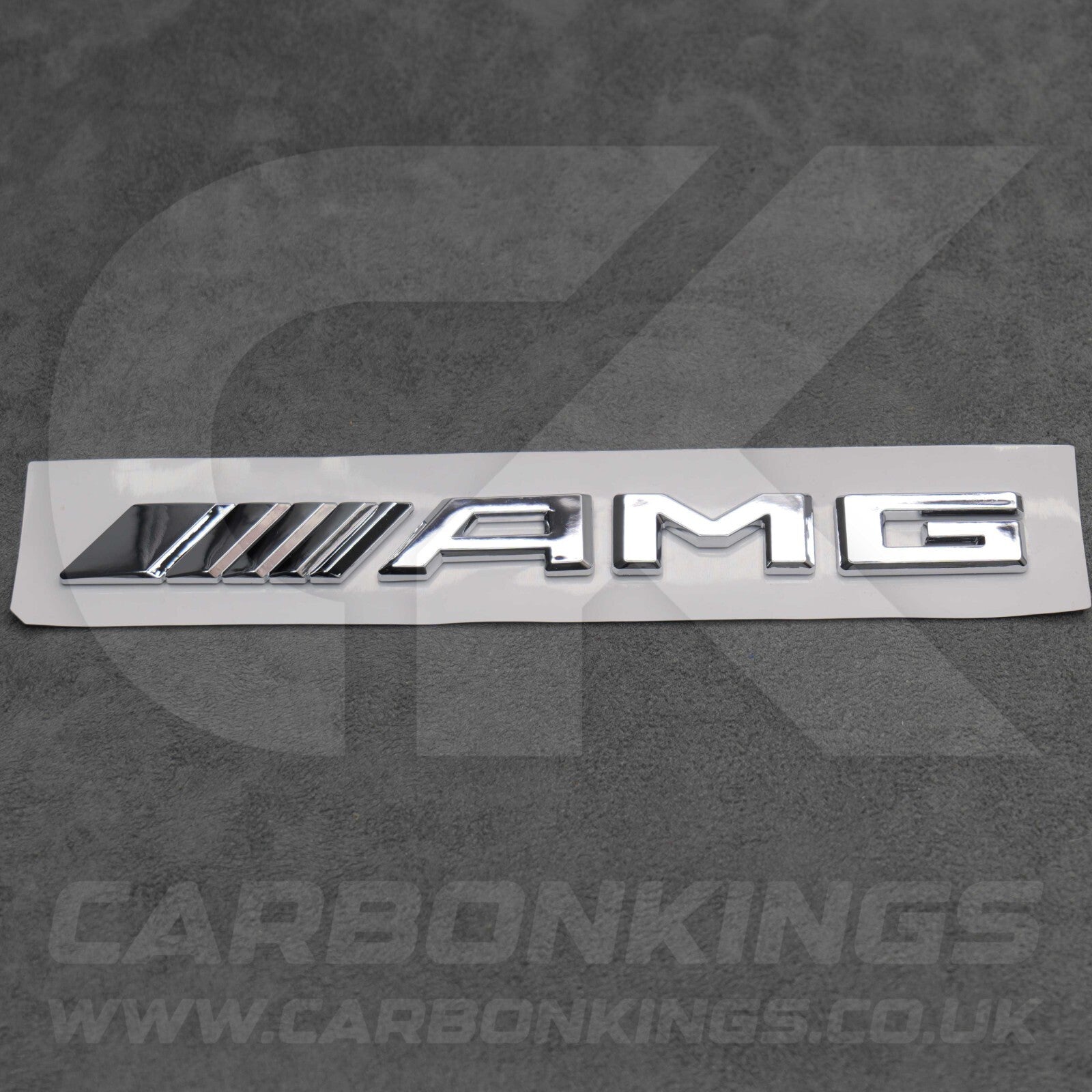 Mercedes Silver Chrome AMG Boot Badge Letters C43 C63 E43 E63 A35 A45 S43 S63