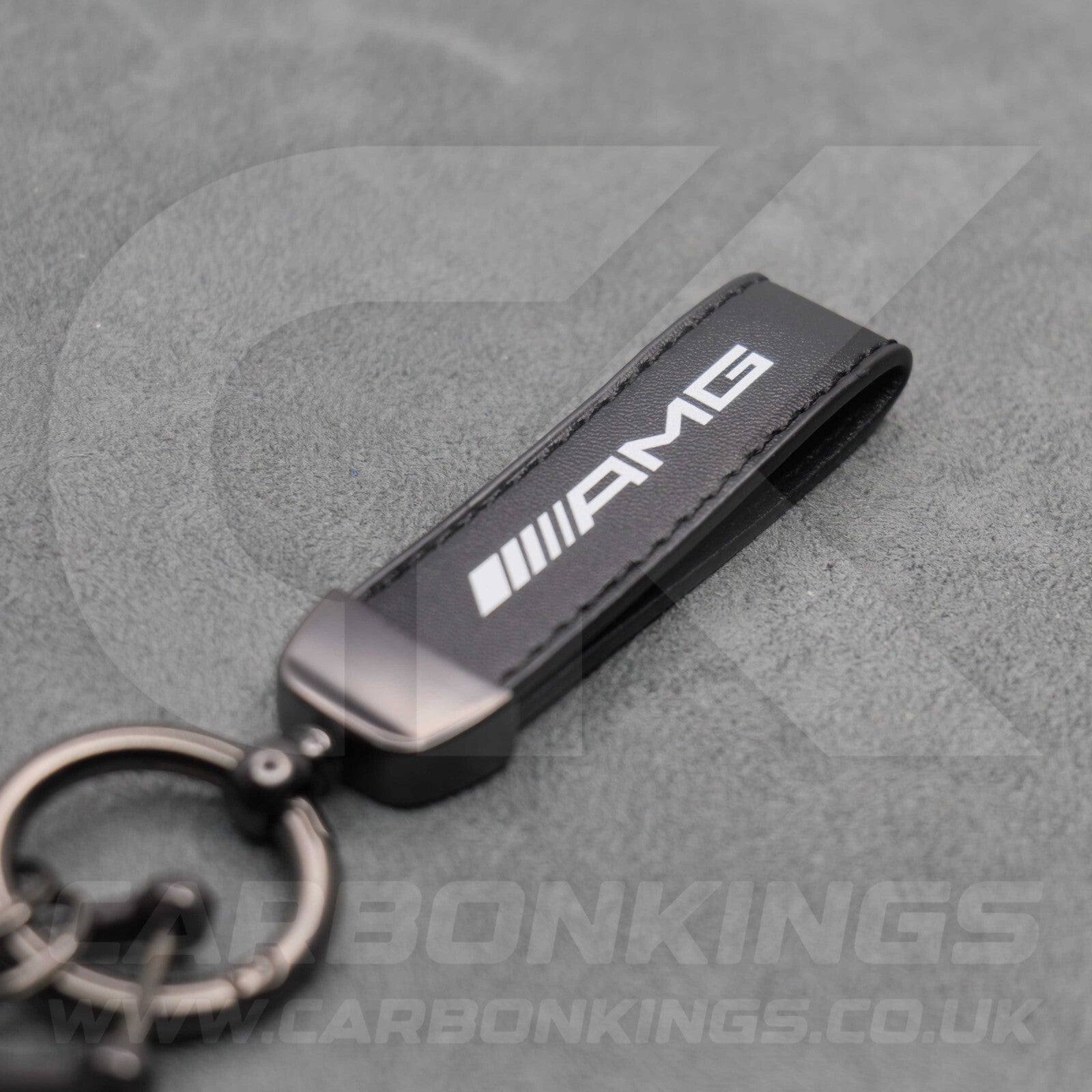 Mercedes AMG Black Leather Key Ring C63 C43 A45 E43 E63 A35 A E C S G CLA Class