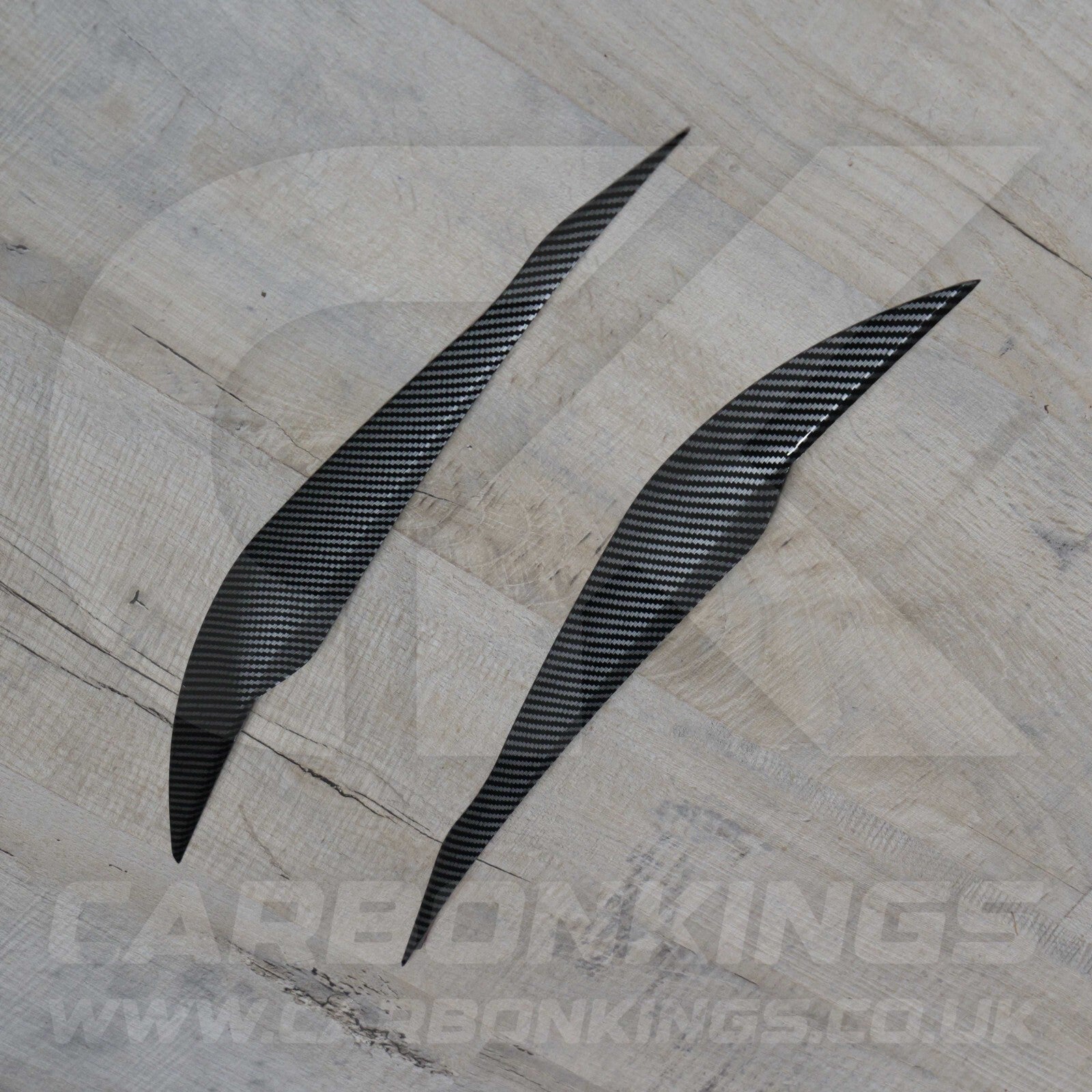 BMW Carbon Fibre Style Headlight Eyebrow Trims for 3 Series F30 F35 2013 - 2018