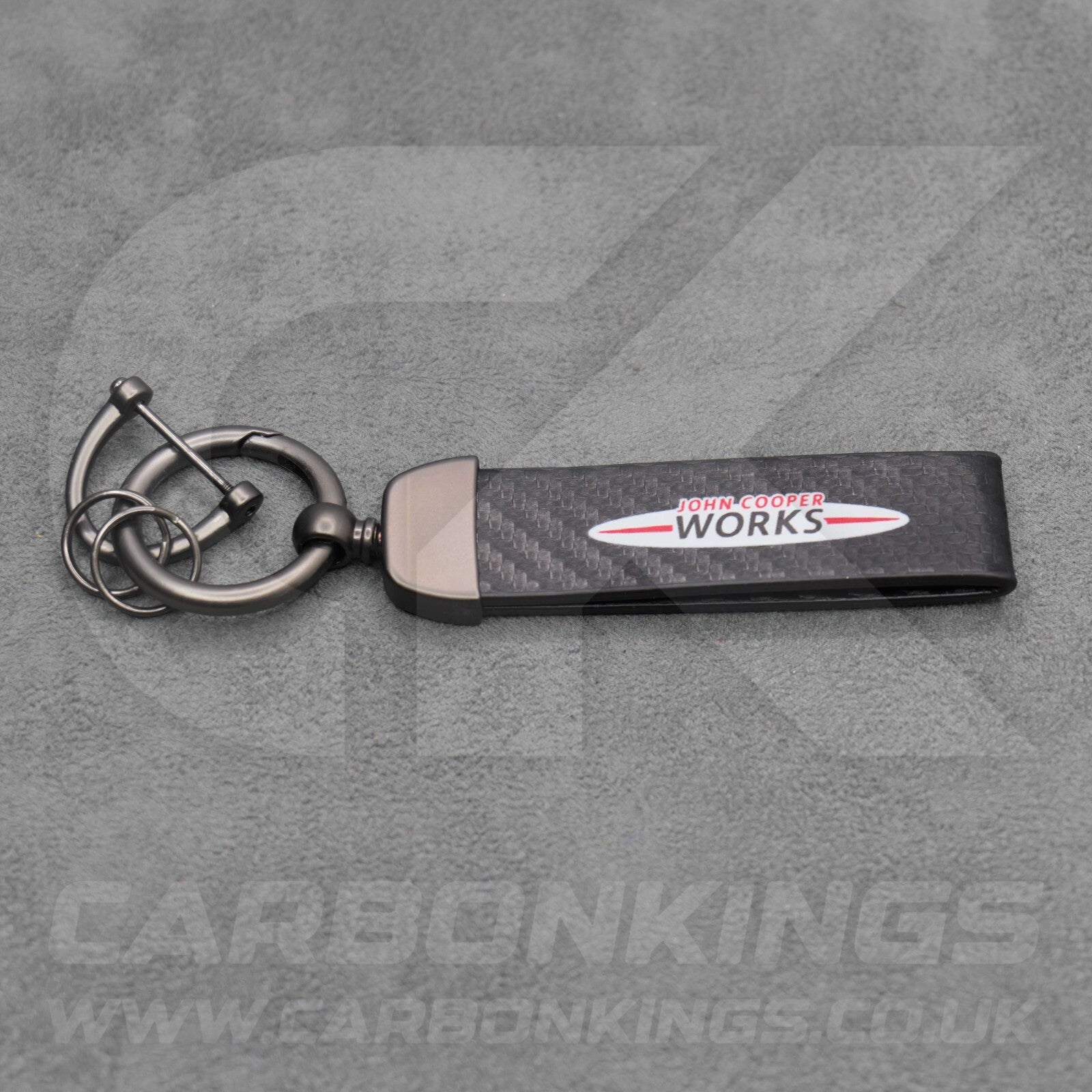 Mini JCW Carbon Fibre Key Ring Chain John Cooper Works Premium & Durable