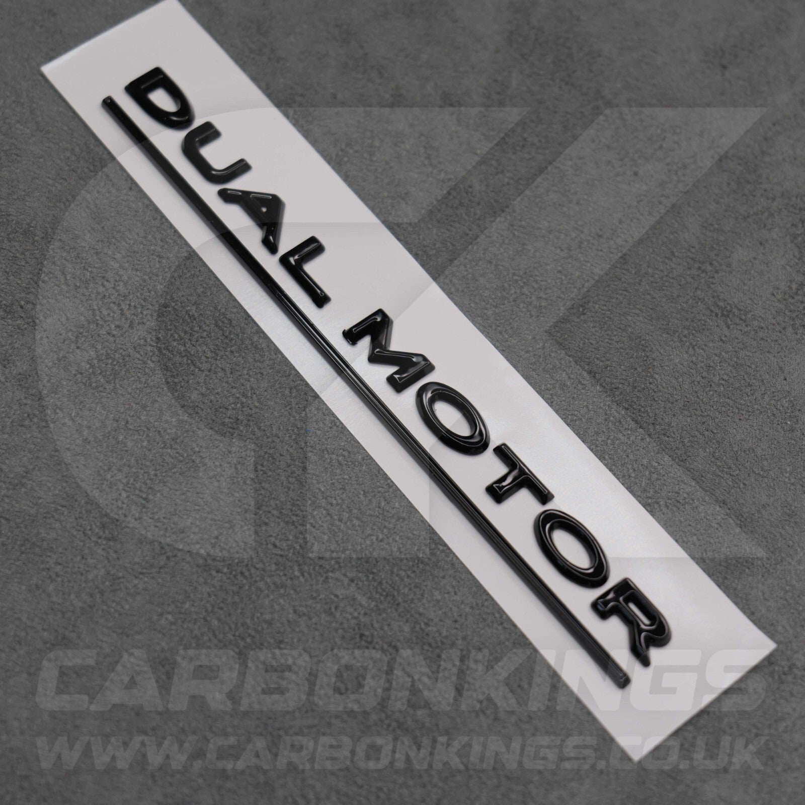 Tesla Gloss Black Dual Motor Rear Boot Badge Letters Model S 3 X Y Performance