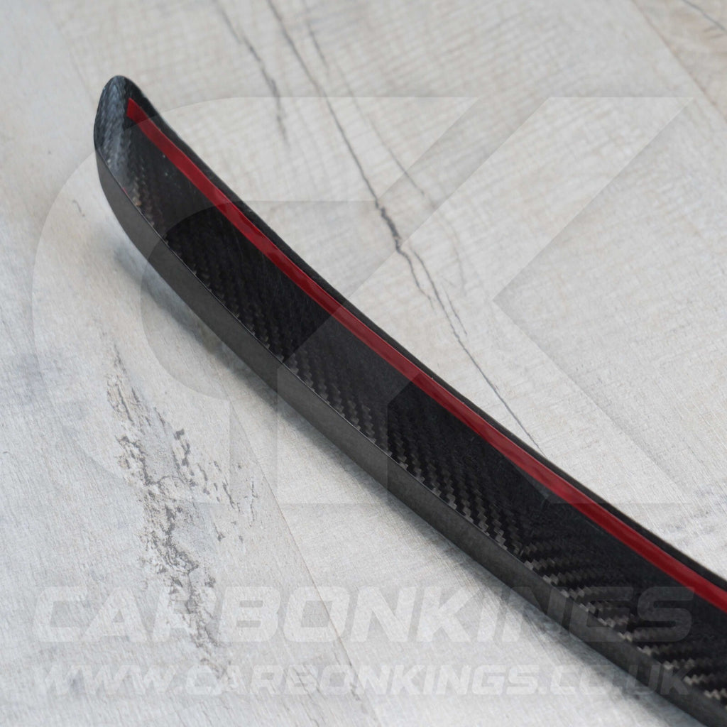 Alfa Romeo Giulia Quadrifoglio Real Carbon Fibre V Shield Grill Frame Cover Trim