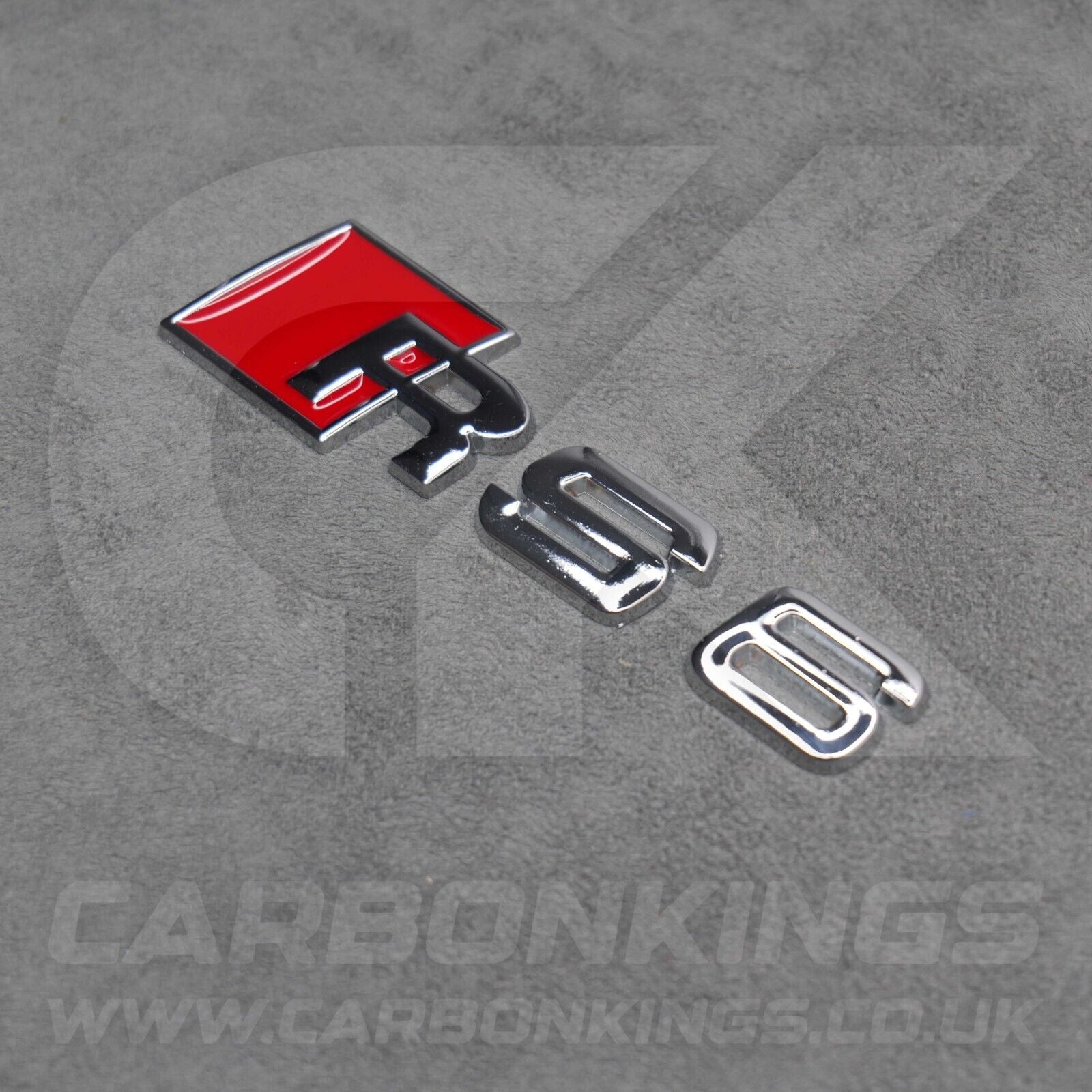 Audi RS6 Silver Chrome Boot Rear Badge Letters Logo Emblem C4 C5 C6 C7 C7.5 C8