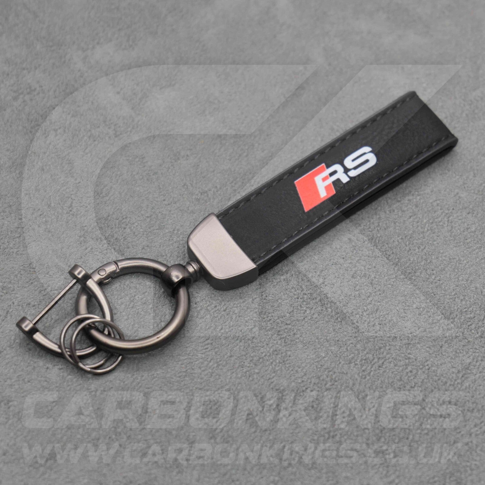Audi RS Leather Key Ring Chain Premium Durable RS3 RS4 RS5 RS6 RS7 RSQ3 RSQ8