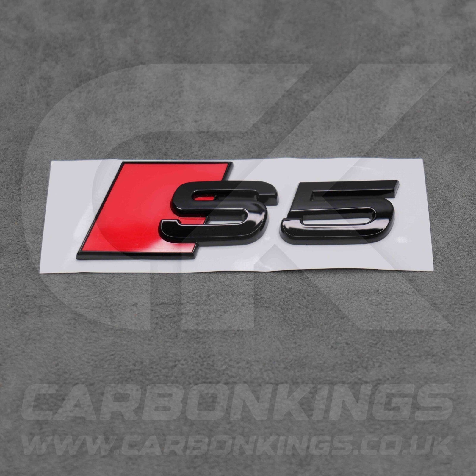 105 x 36mm Audi S5 Gloss Black Boot Rear Badge Letters Logo Emblem S 8L 8P 8V 8Y