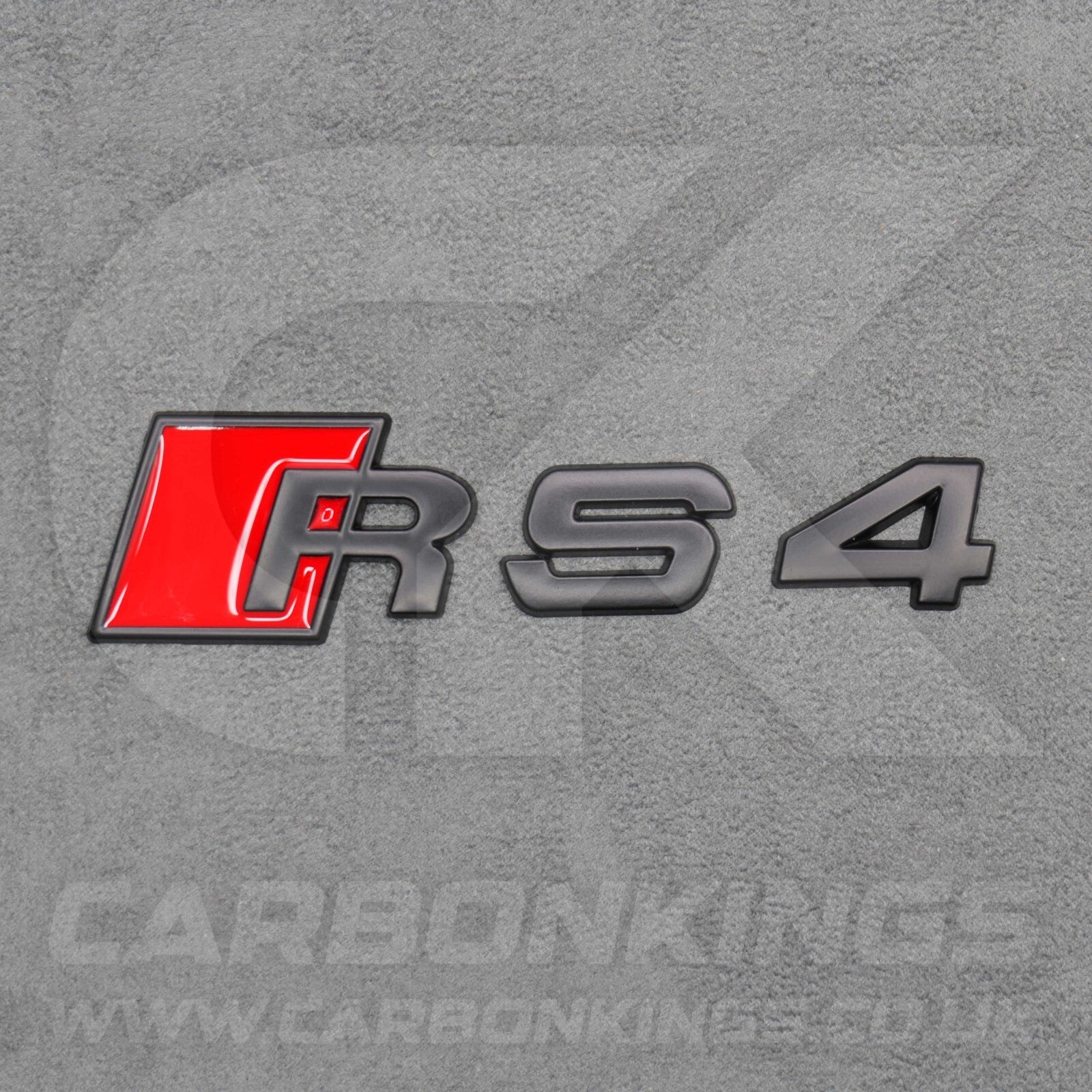 Audi RS4 Matte Black Boot Rear Badge Letters Logo Emblem S 4A 8D 8E 8H 8W