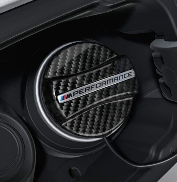 BMW Carbon Fibre Style M Performance Fuel Cap Filler Cover 1 2 3 4 5 6 Series