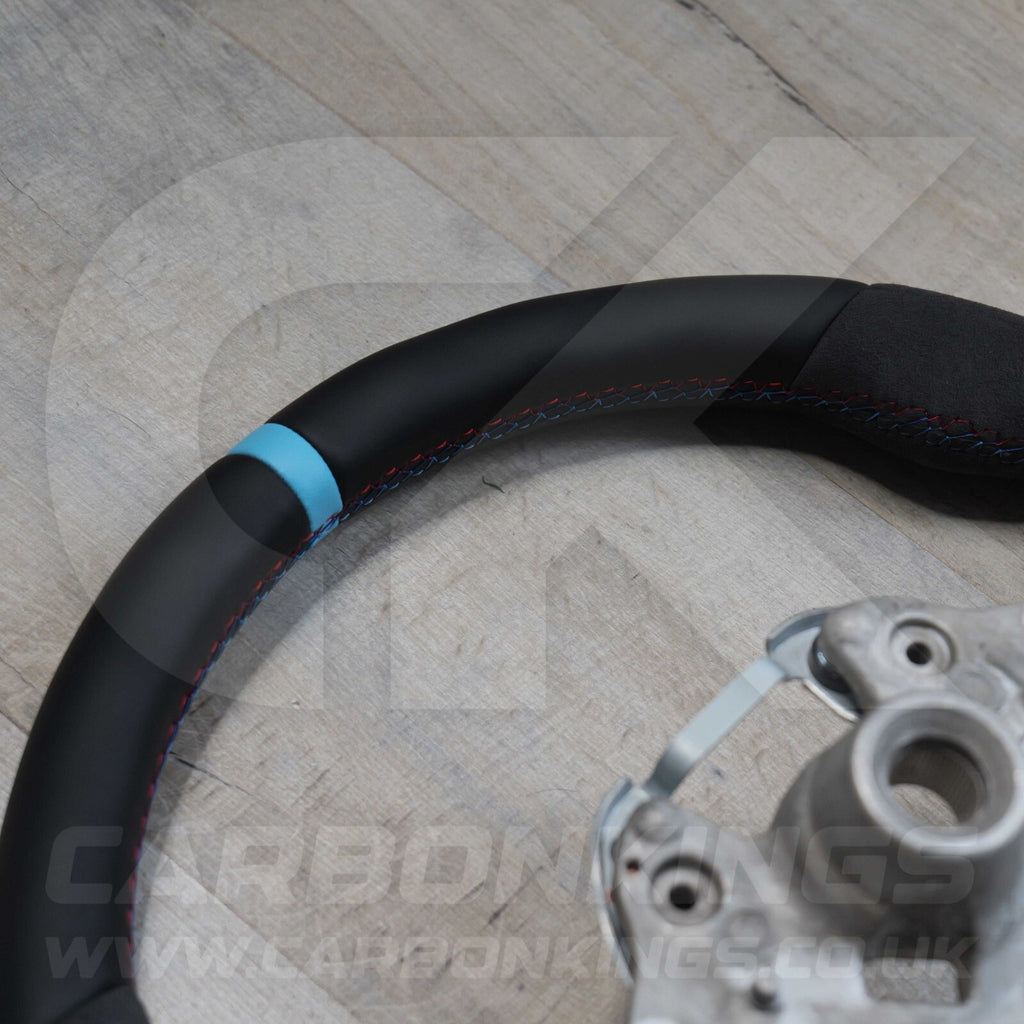 BMW Alcantara M Sport Blue Steering Wheel 1 2 3 4 X1 X3 X4 X5 X6 M2 M3 M4 F80 +