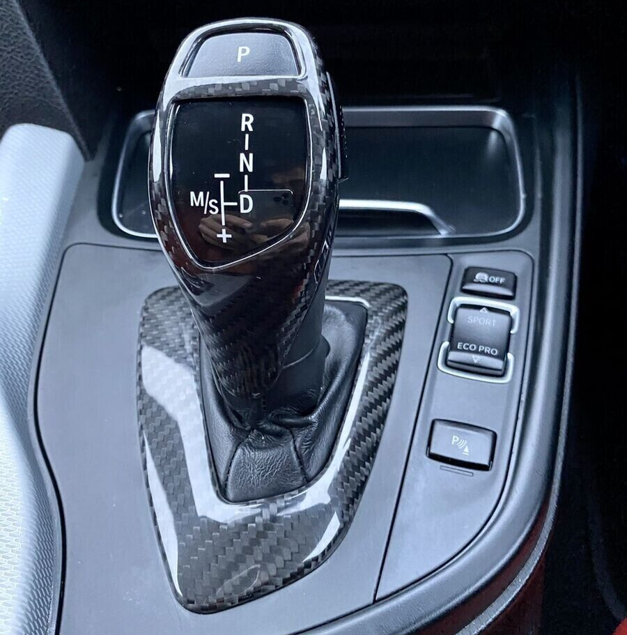 Genuine Carbon Fibre Gear Knob Trim for BMW F15 F20 F30 M135i M140i M235i M240i
