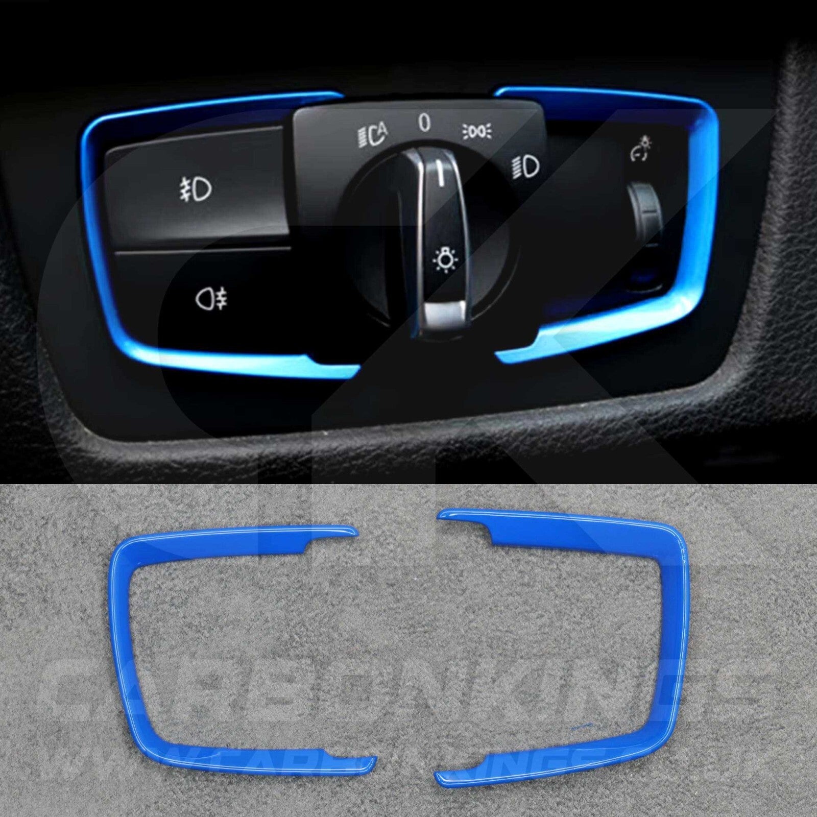 BMW Blue Headlight Switch Trims M3 F80 F82 M4 F87 F30 M2 i3 1 2 3 4 5 6 Series
