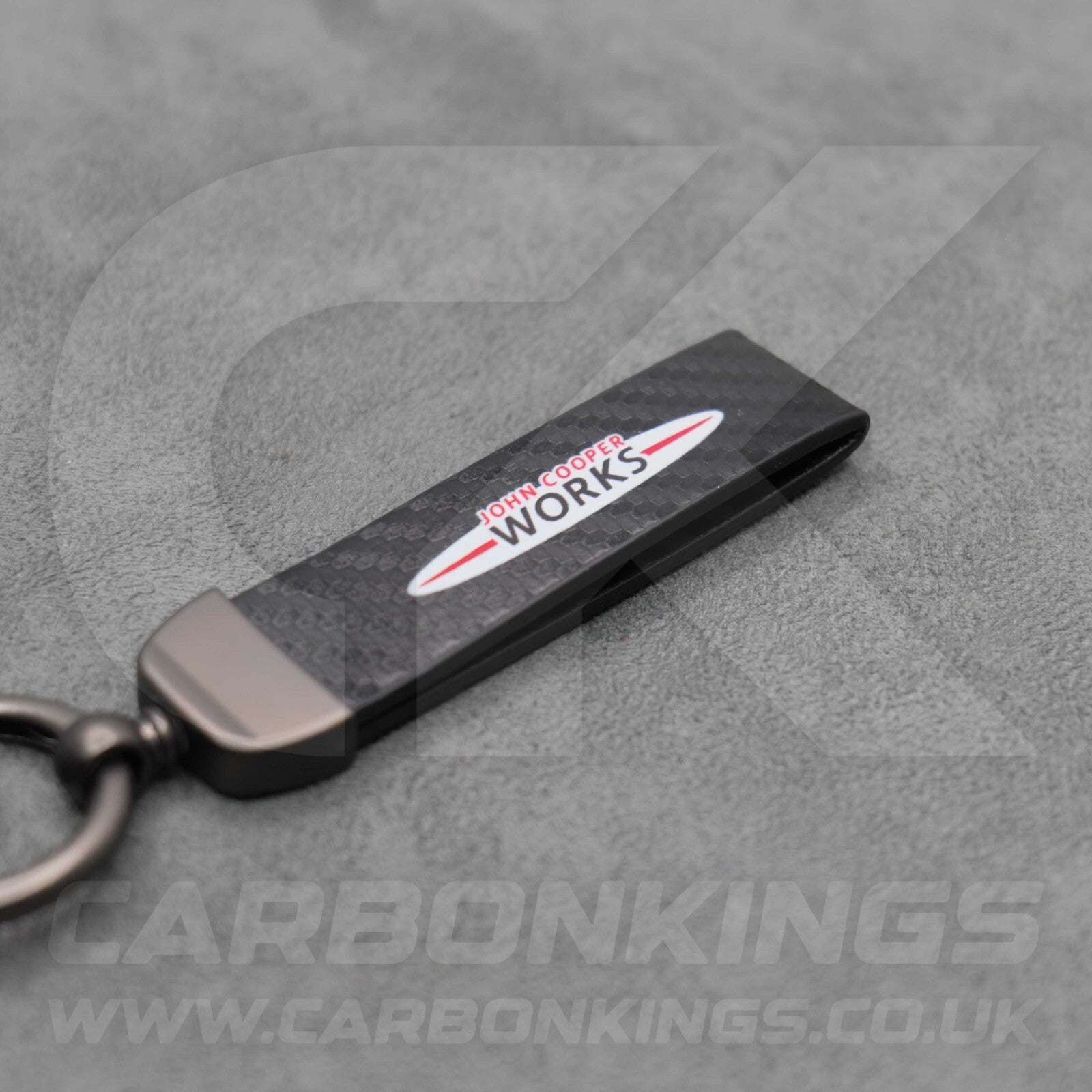 Mini JCW Carbon Fibre Key Ring Chain John Cooper Works Premium & Durable