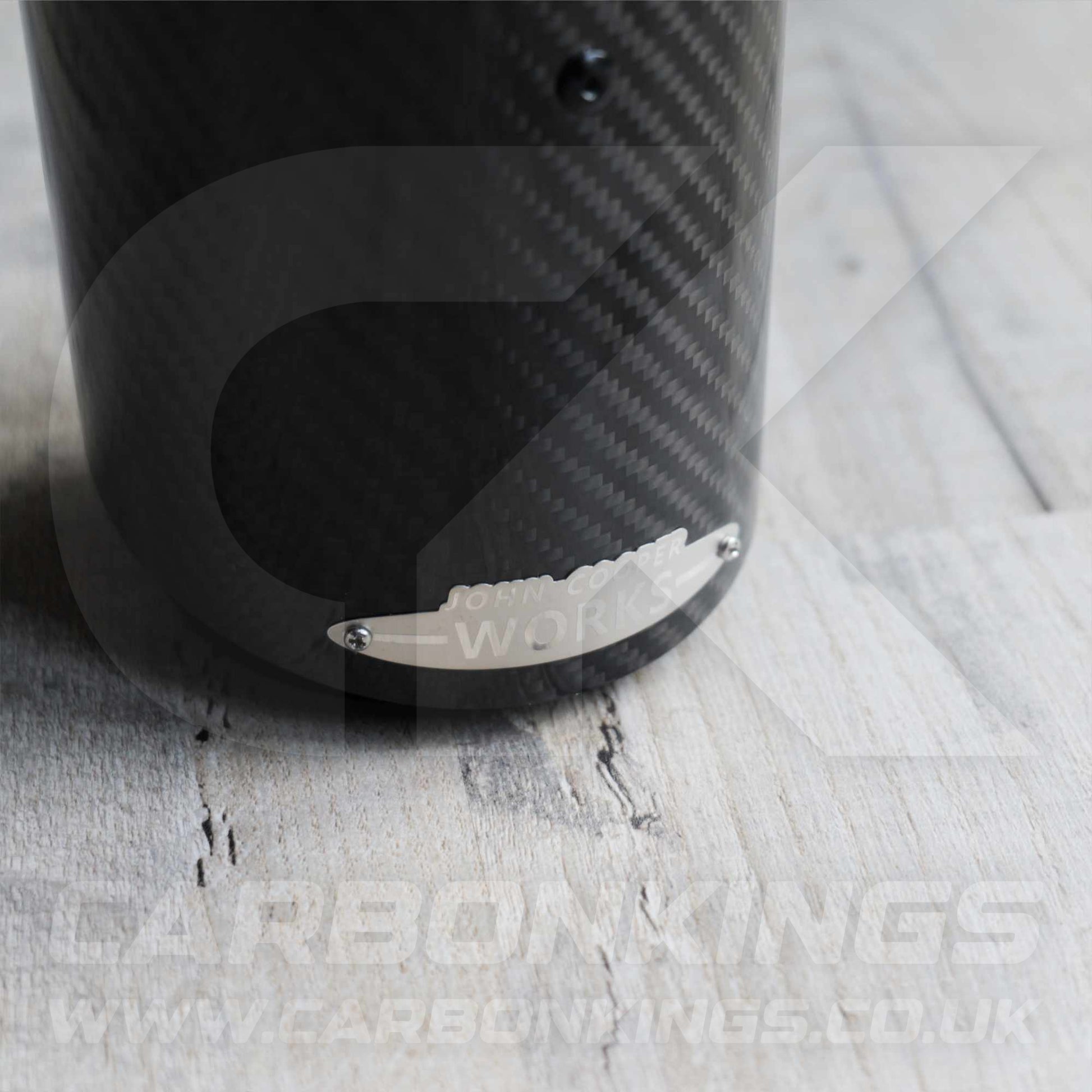 72mm Mini JCW Carbon Fibre / Black Exhaust Tip R55 R56 R57 R58 R59 R60 R61 Cooper