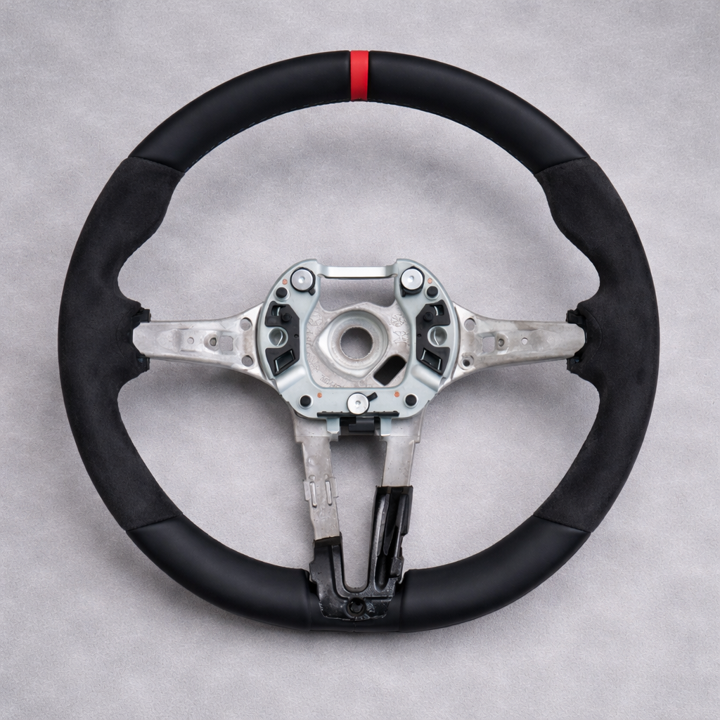 Alcantara + Red Steering Wheel for BMW M Sport 1 2 3 4 X1 X3 X4 X5 X6 M2 M3 M4 F80 +