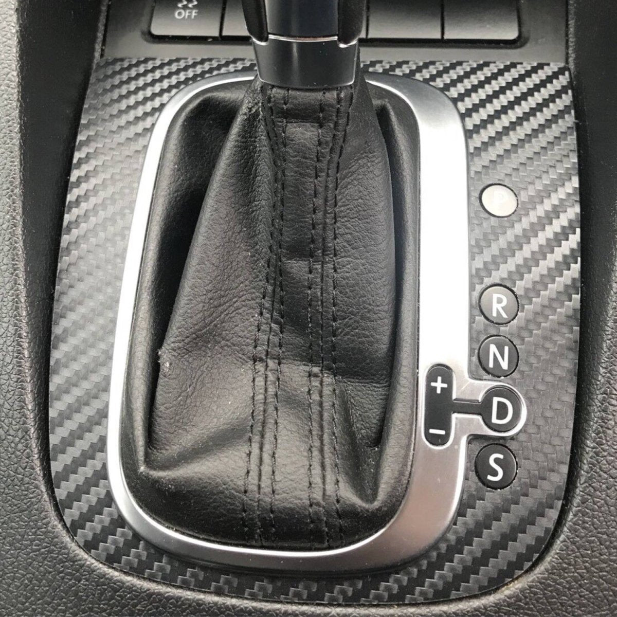 Carbon Fibre DSG Gear Knob Sticker for Volkswagen Golf R32 GTI GTD Scirocco MK5 MK6 - Interior Styling | Carbon Kings