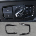 Carbon Fibre Style Headlight Switch Trims for BMW M3 M4 F87 M2 i3 1 2 3 3 4 5 Series - Interior Styling | Carbon Kings