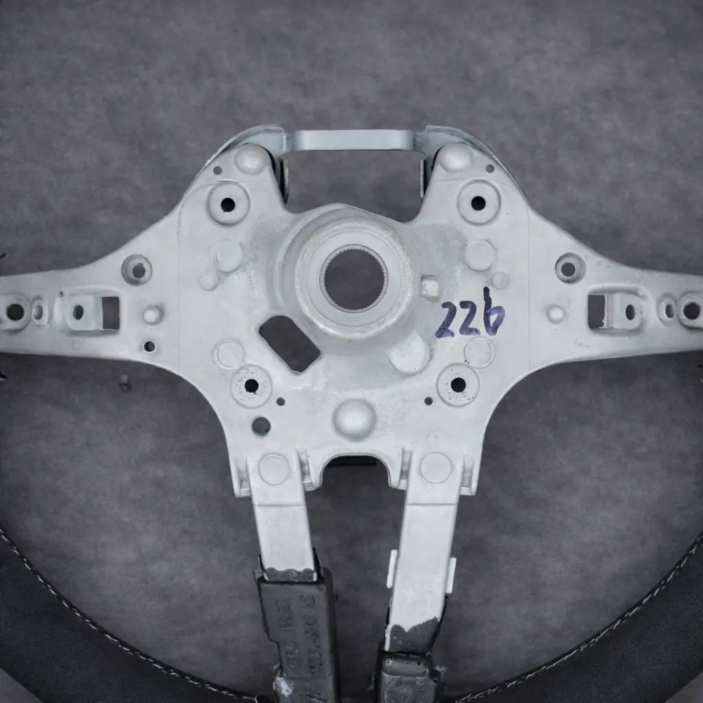 Alcantara + White Steering Wheel for BMW M Sport 1 2 3 4 X1 X3 X4 X5 X6 M2 M3 M4 F80