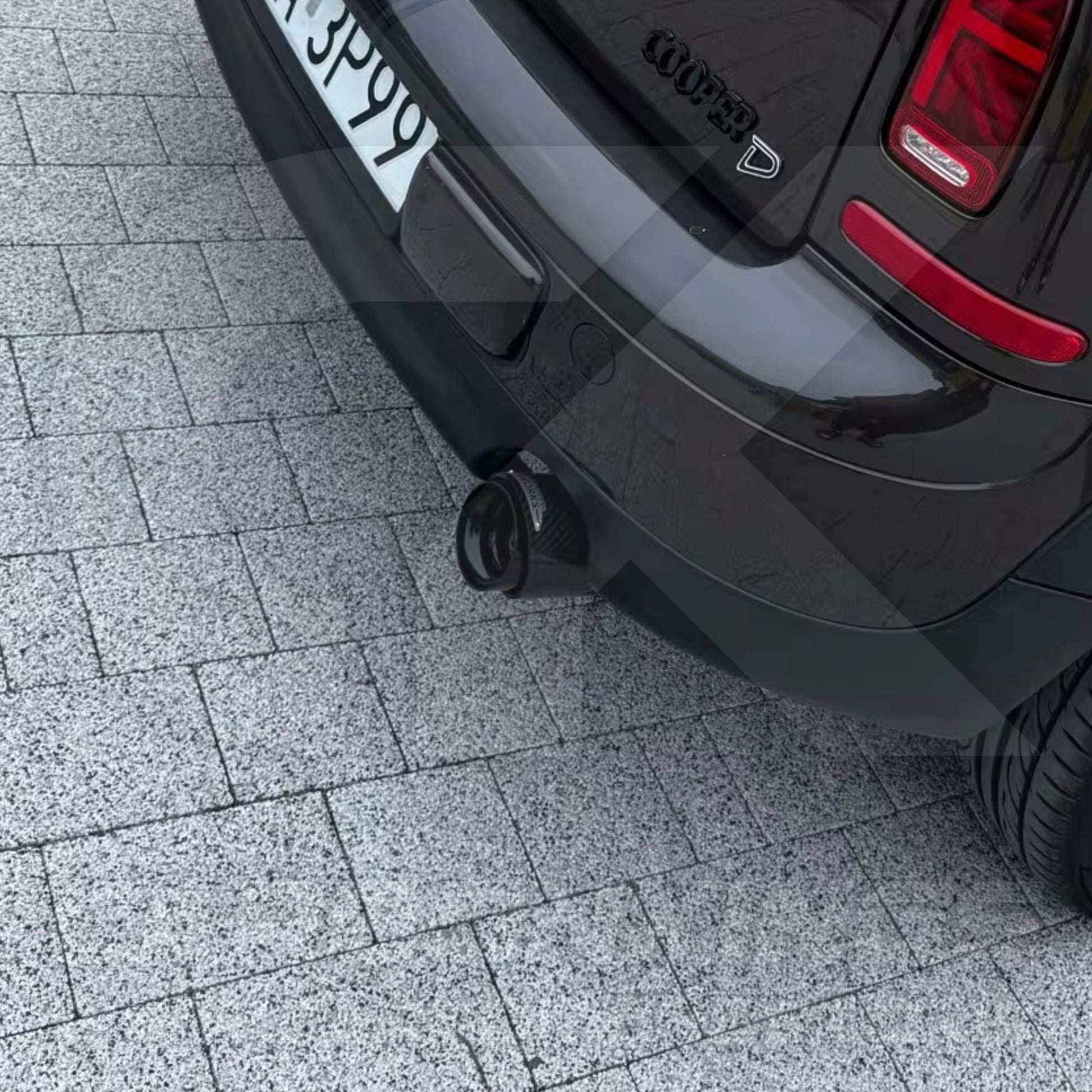 72mm Mini JCW Carbon Fibre / Black Exhaust Tip R55 R56 R57 R58 R59 R60 R61 Cooper