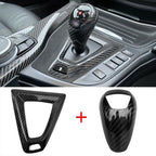 Carbon Fibre Gear Knob & Surround Trims for BMW F80 M3 M2 F87 F82 M4 - Interior Styling | Carbon Kings
