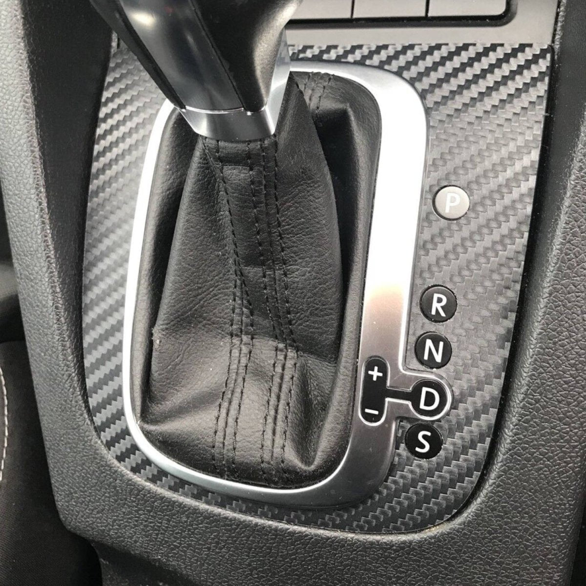 Carbon Fibre DSG Gear Knob Sticker for Volkswagen Golf R32 GTI GTD Scirocco MK5 MK6 - Interior Styling | Carbon Kings