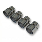 4x Chrome Silver Oversized Stainless Steel Exhaust Tips for BMW G87 M2 G80 G81 M3 G82 G83 M4