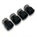 4x Black Oversized Stainless Steel Exhaust Tips for BMW M2 M3 M4 M5 F87 F80 F82 F10 M6 F06/F12/F13 70MM