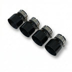 4x Black Oversized Stainless Steel Exhaust Tips for BMW M2 M3 M4 M5 F87 F80 F82 F10 M6 F06/F12/F13 70MM
