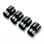 4x Black Oversized Stainless Steel Exhaust Tips for BMW M2 M3 M4 M5 F87 F80 F82 F10 M6 F06/F12/F13 70MM