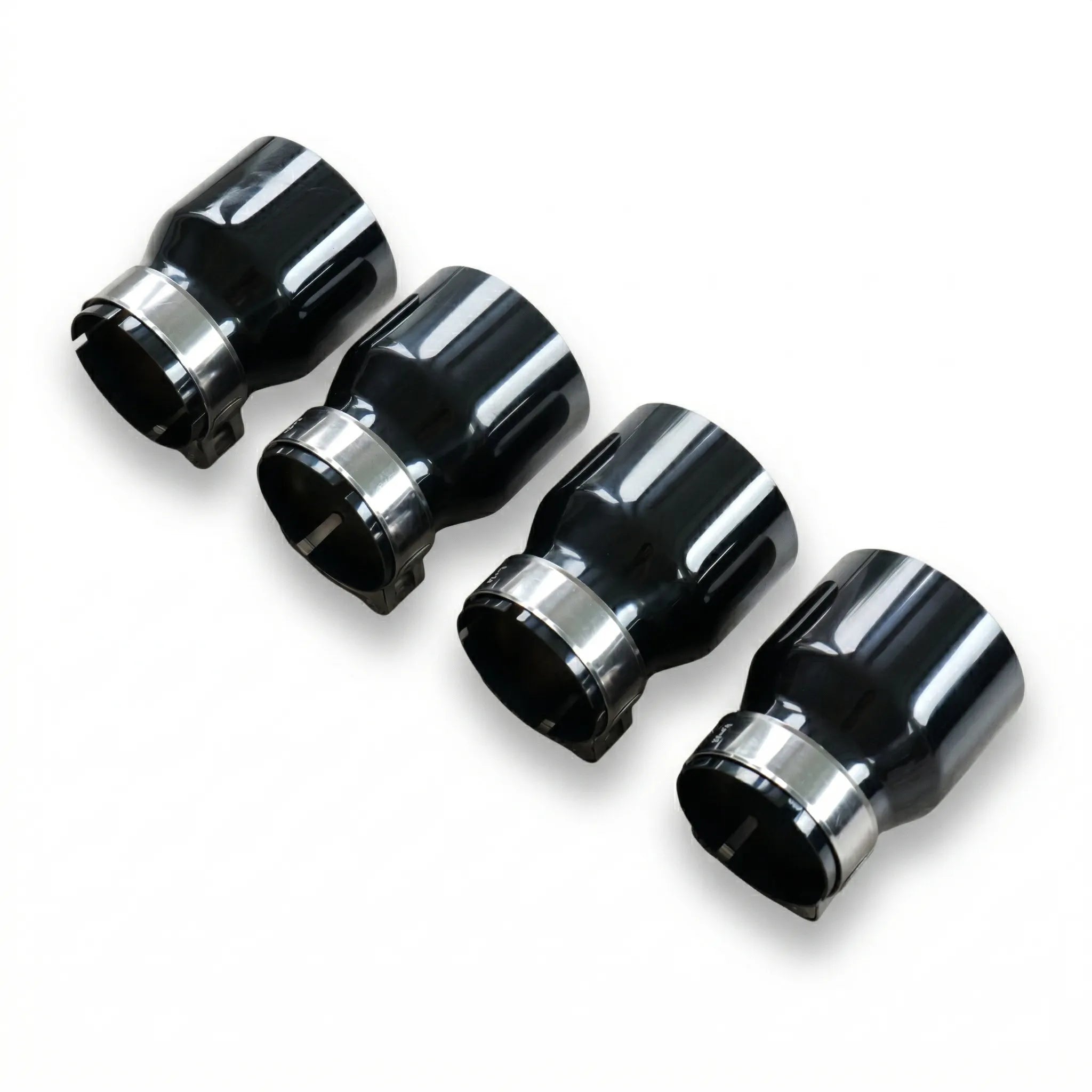 4x Black Oversized Stainless Steel Exhaust Tips for BMW M2 M3 M4 M5 F87 F80 F82 F10 M6 F06/F12/F13 70MM