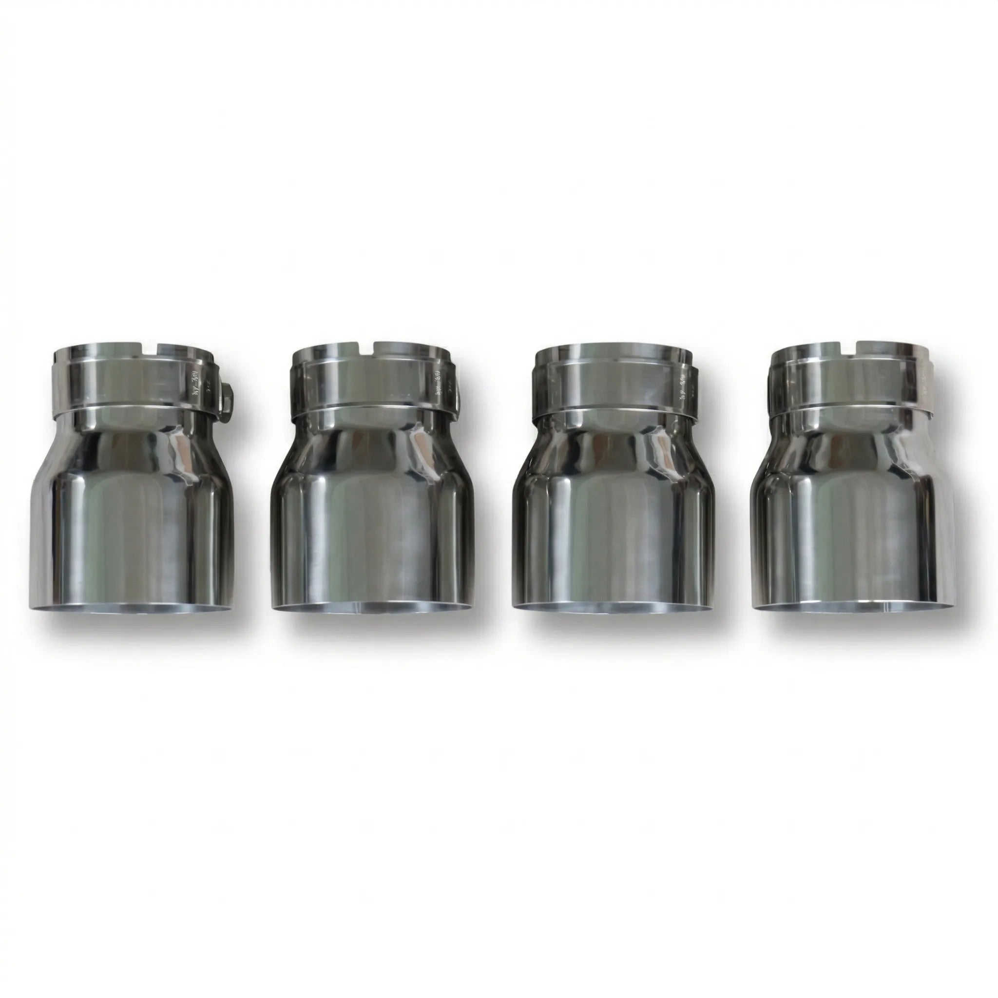 4x Chrome Silver Oversized Stainless Steel Exhaust Tips for BMW G87 M2 G80 G81 M3 G82 G83 M4