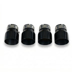 4x Black Oversized Stainless Steel Exhaust Tips for BMW M2 M3 M4 M5 F87 F80 F82 F10 M6 F06/F12/F13 70MM
