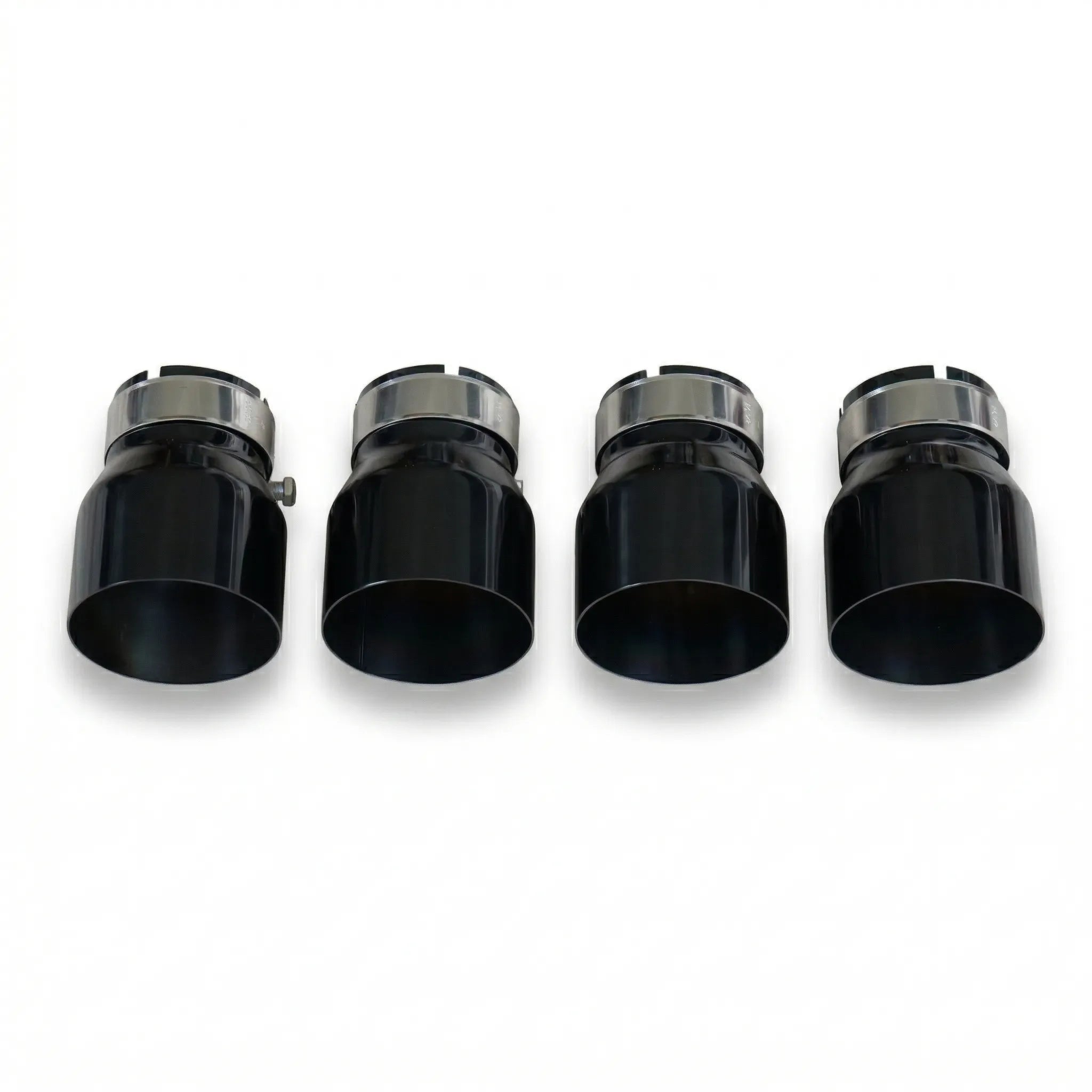 4x Black Oversized Stainless Steel Exhaust Tips for BMW G87 M2 G80 G81 M3 G82 G83 M4