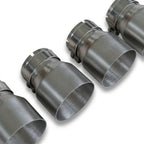 4x Brushed Silver Oversized Stainless Steel Exhaust Tips for BMW M2 M3 M4 M5 F87 F80 F82 F10 M6 F06/F12/F13 70MM