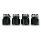 4x Black Oversized Stainless Steel Exhaust Tips for BMW M2 M3 M4 M5 F87 F80 F82 F10 M6 F06/F12/F13 70MM