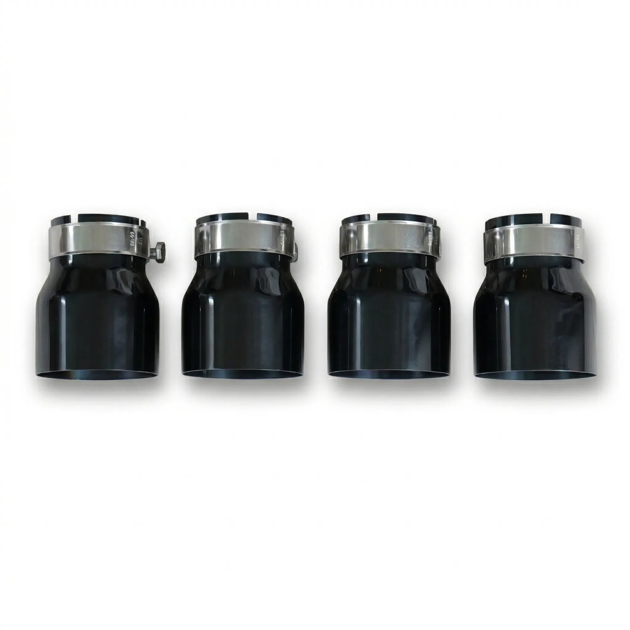 4x Black Oversized Stainless Steel Exhaust Tips for BMW M2 M3 M4 M5 F87 F80 F82 F10 M6 F06/F12/F13 70MM