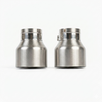 2x Brushed Silver Oversized Stainless Steel Exhaust Tips for BMW F20 F21 F22 F30 F32 M135i M140i M235i