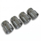 4x Brushed Silver Oversized Stainless Steel Exhaust Tips for BMW M2 M3 M4 M5 F87 F80 F82 F10 M6 F06/F12/F13 70MM