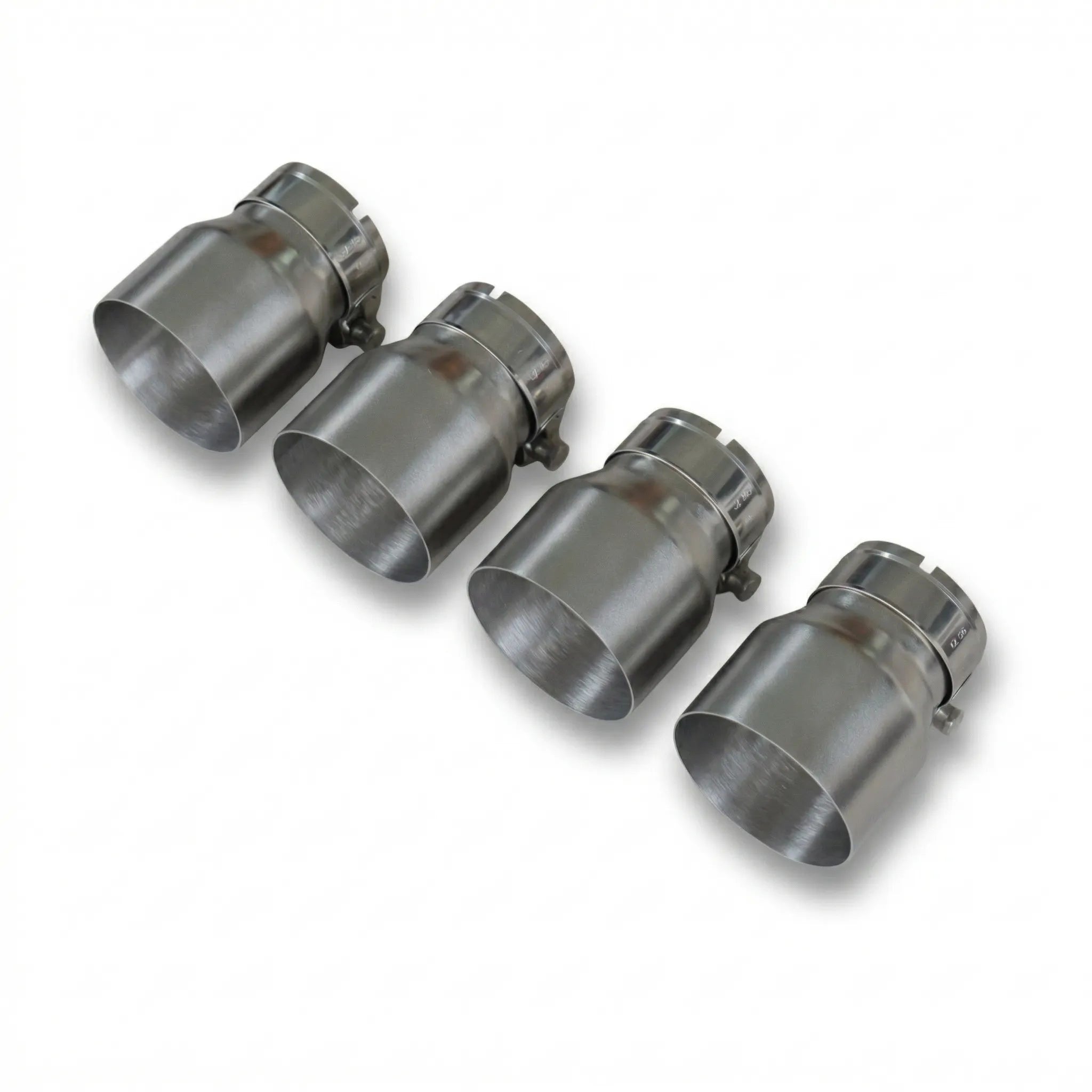 4x Brushed Silver Oversized Stainless Steel Exhaust Tips for BMW M2 M3 M4 M5 F87 F80 F82 F10 M6 F06/F12/F13 70MM