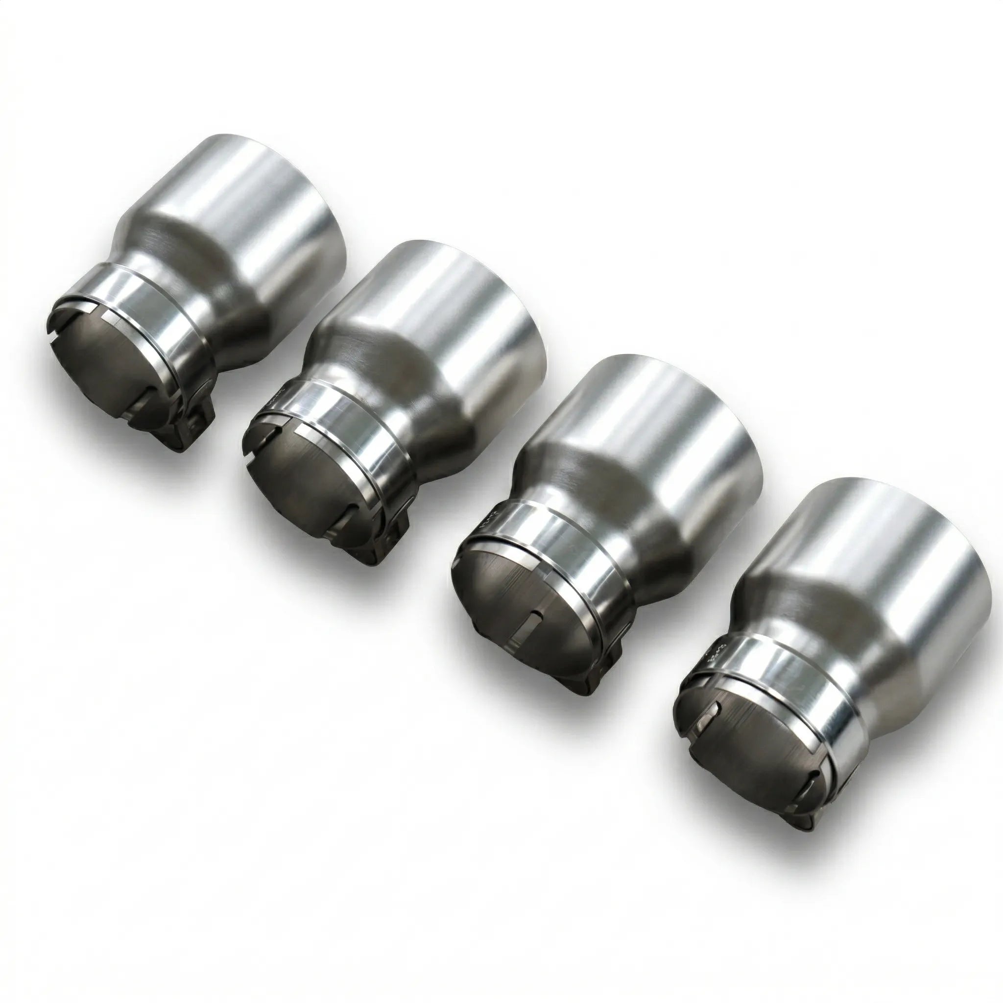 4x Brushed Silver Oversized Stainless Steel Exhaust Tips for BMW M2 M3 M4 M5 F87 F80 F82 F10 M6 F06/F12/F13 70MM