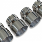4x Chrome Silver Oversized Stainless Steel Exhaust Tips for BMW G87 M2 G80 G81 M3 G82 G83 M4