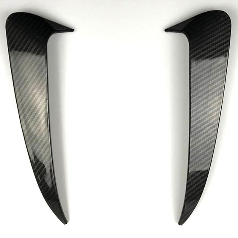 Carbon Fibre Style Rear Bumper Side Vent Trims for Mercedes C43 C63 Saloon W205 AMG - Exterior Styling | Carbon Kings