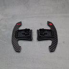 Carbon Fibre & Red Gear Shifter Paddles for BMW F80 M3 F82 F83 M4 F87 M2 F30 G30 F20 G20 - Interior Styling | Carbon Kings