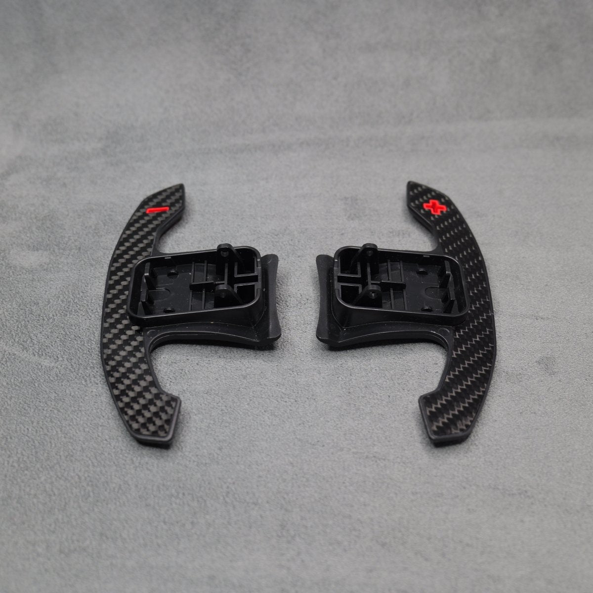 Carbon Fibre & Red Gear Shifter Paddles for BMW F80 M3 F82 F83 M4 F87 M2 F30 G30 F20 G20 - Interior Styling | Carbon Kings