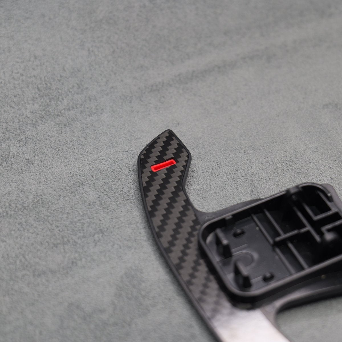 Carbon Fibre & Red Gear Shifter Paddles for BMW F80 M3 F82 F83 M4 F87 M2 F30 G30 F20 G20 - Interior Styling | Carbon Kings