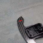 Carbon Fibre & Red Steering Wheel Paddle Shifters for Mini JCW Cooper S F54 F56 F57 F60 - Interior Styling | Carbon Kings