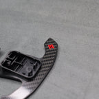 Carbon Fibre & Red Steering Wheel Paddle Shifters for Mini JCW Cooper S F54 F56 F57 F60 - Interior Styling | Carbon Kings